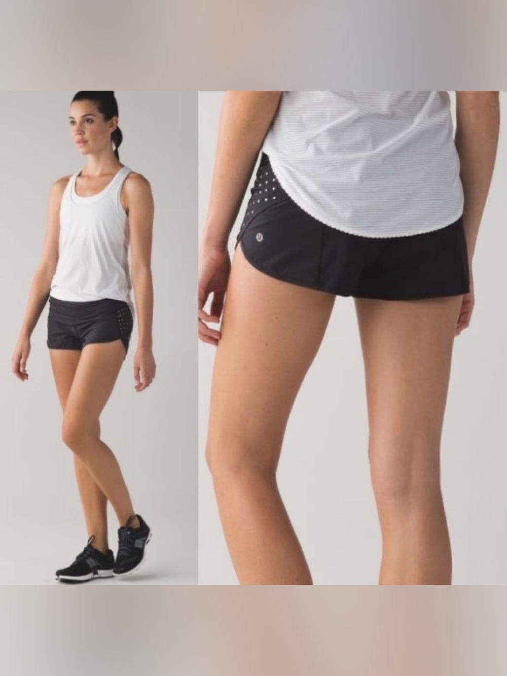 Lululemon Speed Up Shorts reflective polka dot size 8